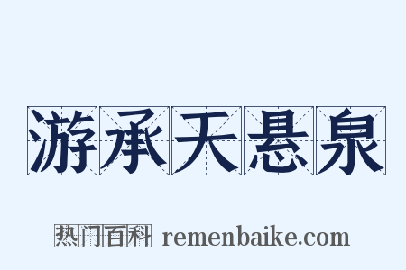 游承天悬泉是什么意思的图片